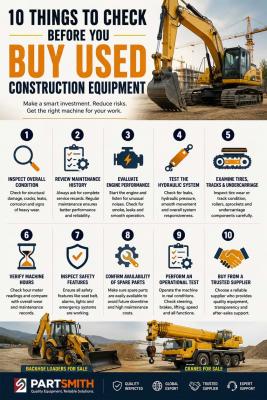 10 Things to Check Before You Buy Used Construction Equipment